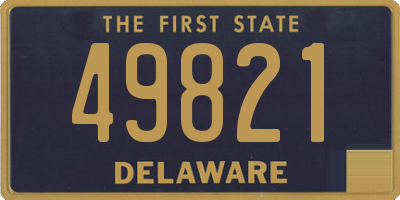 DE license plate 49821
