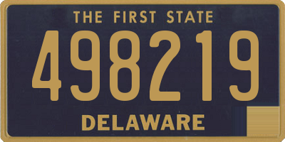 DE license plate 498219