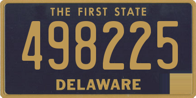 DE license plate 498225