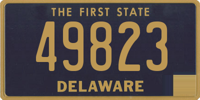 DE license plate 49823
