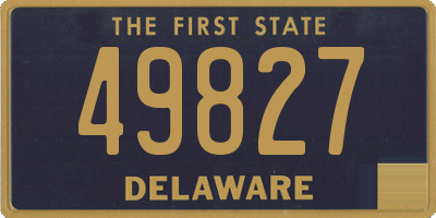 DE license plate 49827