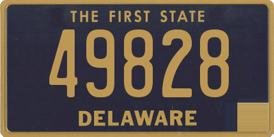 DE license plate 49828