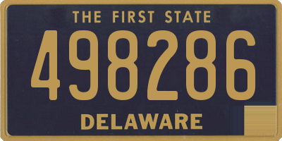 DE license plate 498286