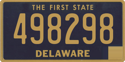 DE license plate 498298