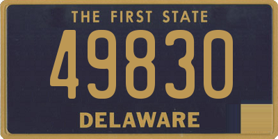 DE license plate 49830