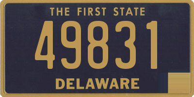 DE license plate 49831