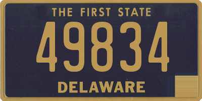 DE license plate 49834