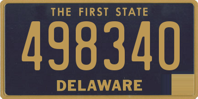 DE license plate 498340