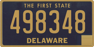 DE license plate 498348