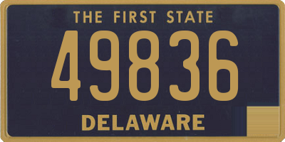 DE license plate 49836