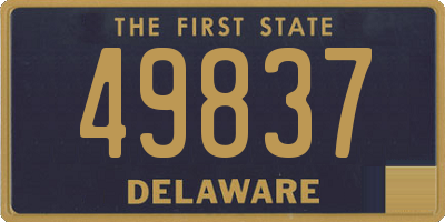 DE license plate 49837