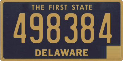DE license plate 498384