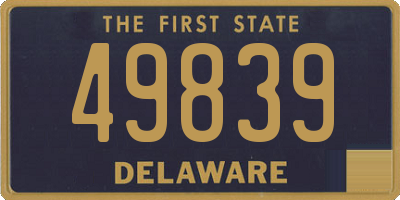 DE license plate 49839