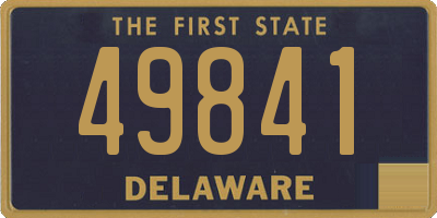 DE license plate 49841