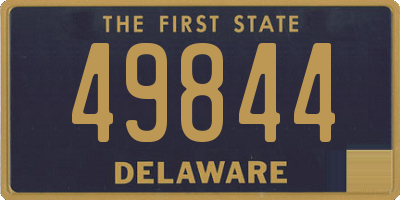 DE license plate 49844