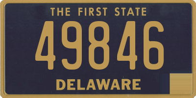 DE license plate 49846