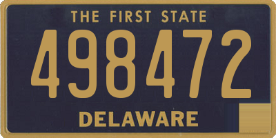 DE license plate 498472