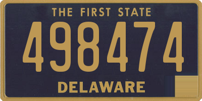 DE license plate 498474
