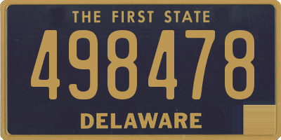 DE license plate 498478