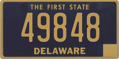 DE license plate 49848