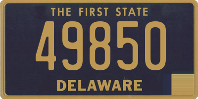 DE license plate 49850