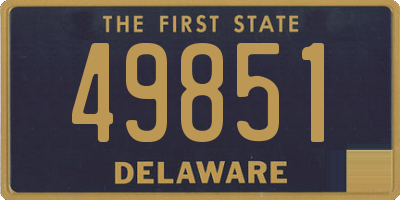 DE license plate 49851