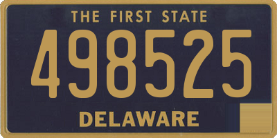 DE license plate 498525