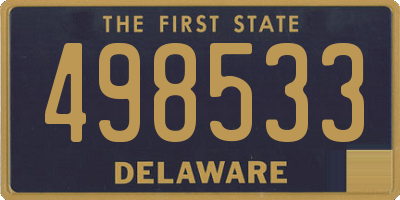 DE license plate 498533