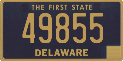 DE license plate 49855