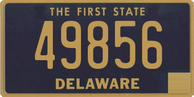 DE license plate 49856