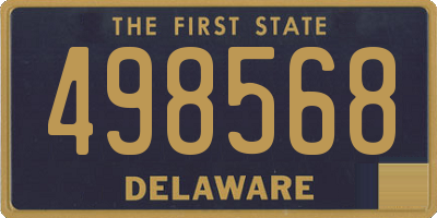 DE license plate 498568