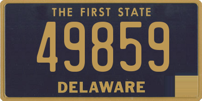 DE license plate 49859