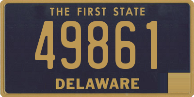 DE license plate 49861