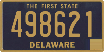 DE license plate 498621