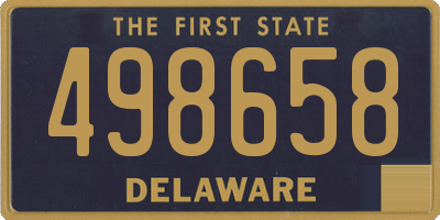 DE license plate 498658