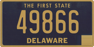 DE license plate 49866