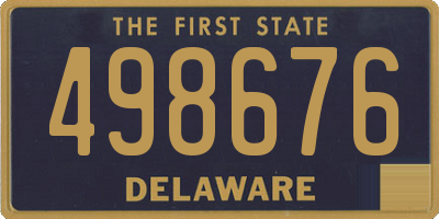 DE license plate 498676