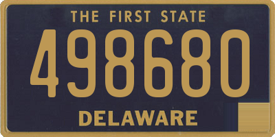 DE license plate 498680