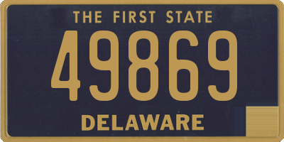 DE license plate 49869