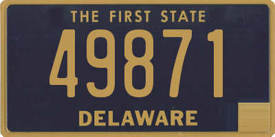 DE license plate 49871