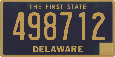 DE license plate 498712