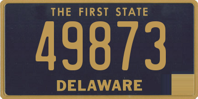 DE license plate 49873