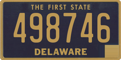 DE license plate 498746
