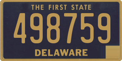DE license plate 498759