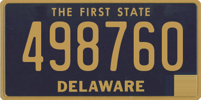 DE license plate 498760