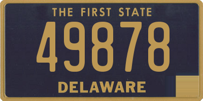 DE license plate 49878