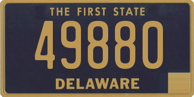 DE license plate 49880