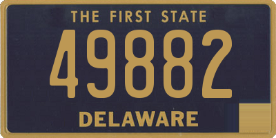 DE license plate 49882
