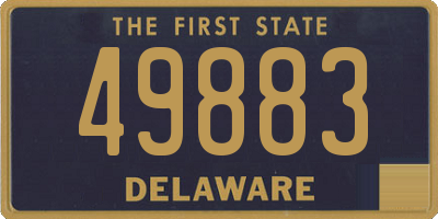 DE license plate 49883