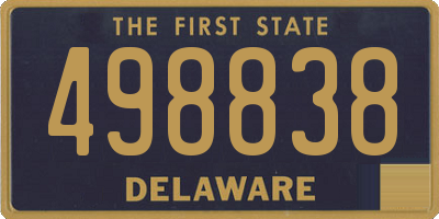 DE license plate 498838
